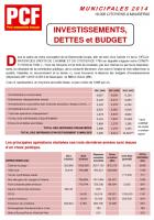 Municipales Maurepas 2014 : INVESTISSEMENTS,  DETTES et BUDGET