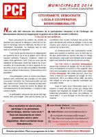 Municipales Maurepas 2014 : Citoyenneté, Démocratie locale coopérative, Intercommunalité 